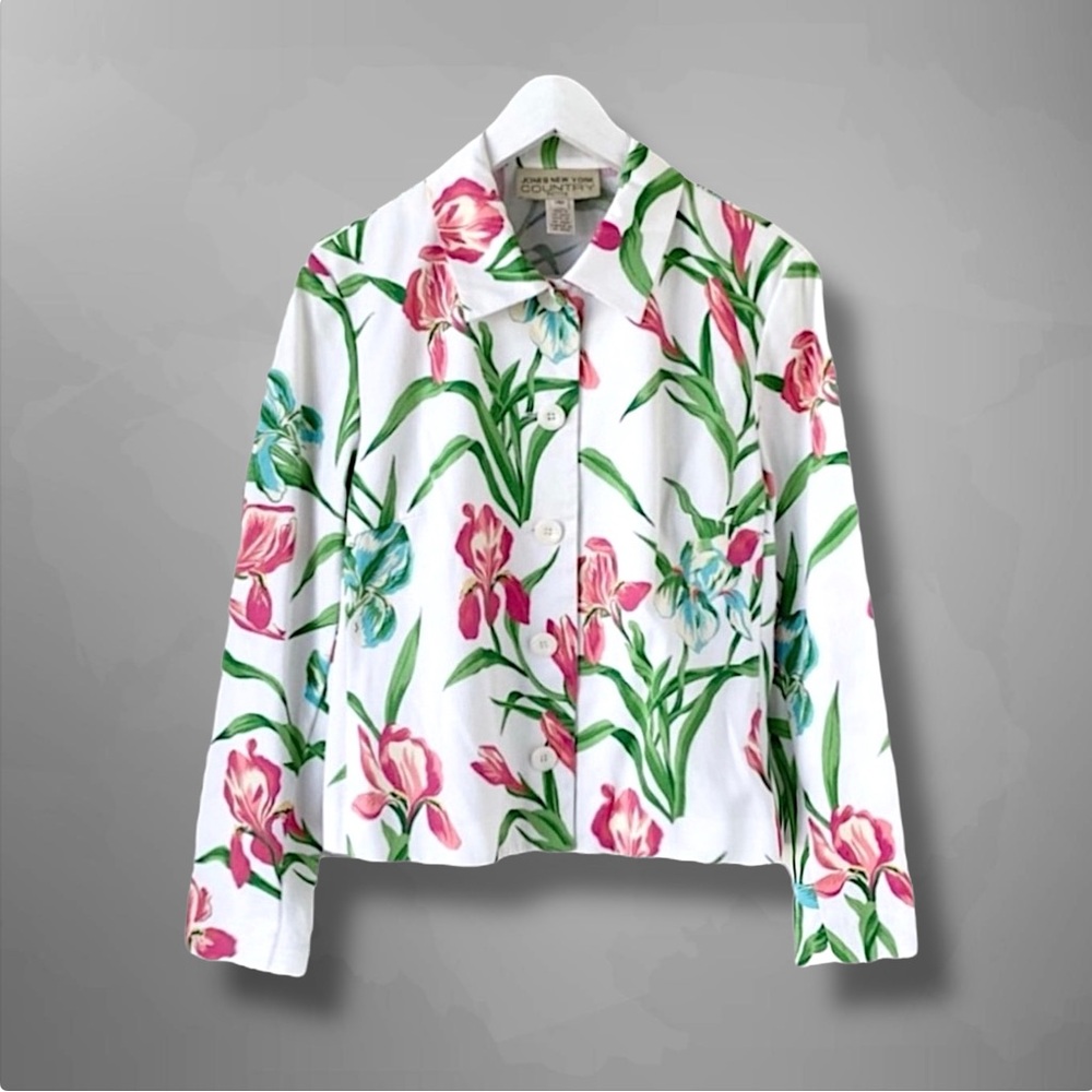 Jones New York blazer 14P floral